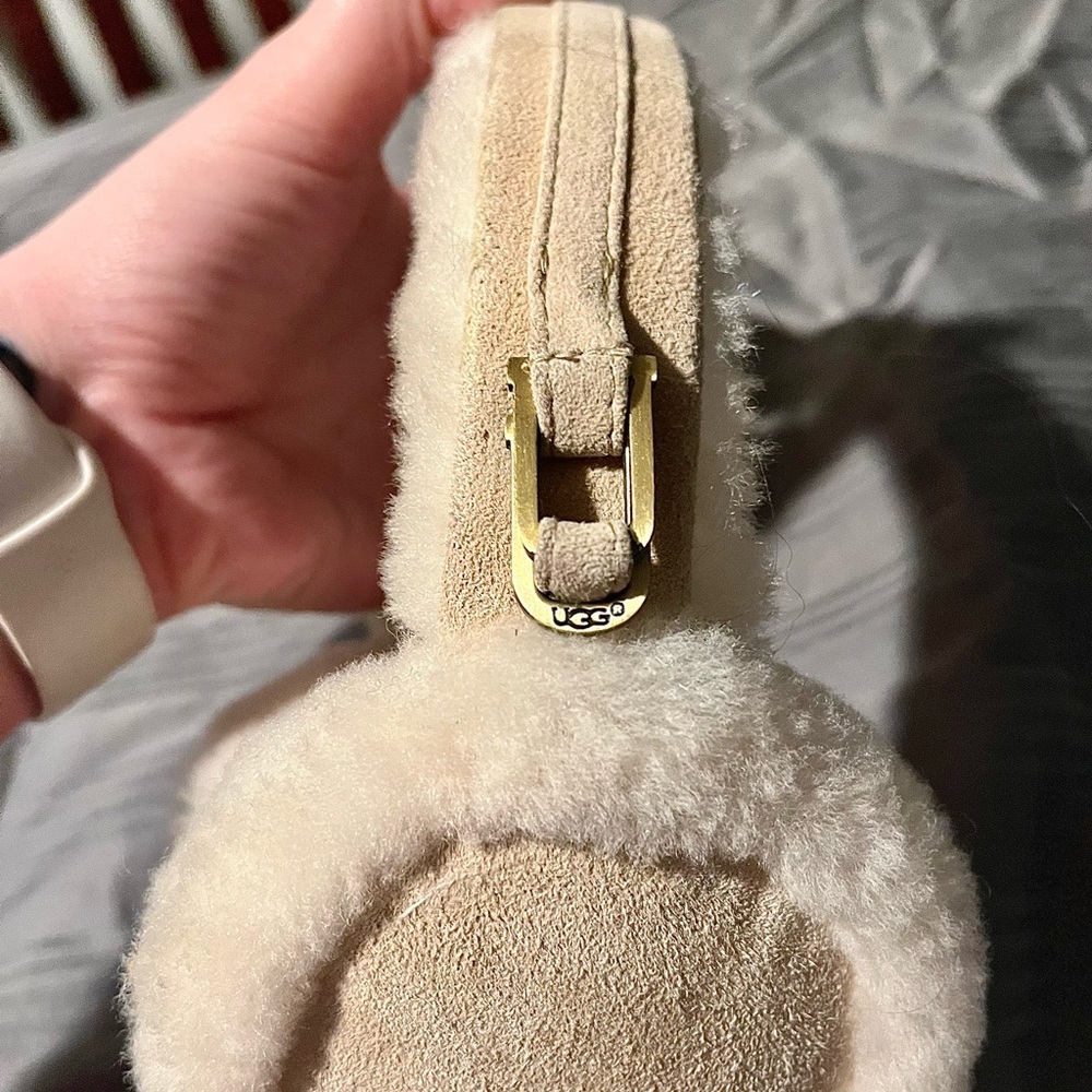 UGG Cream Shearling Ear Muffs